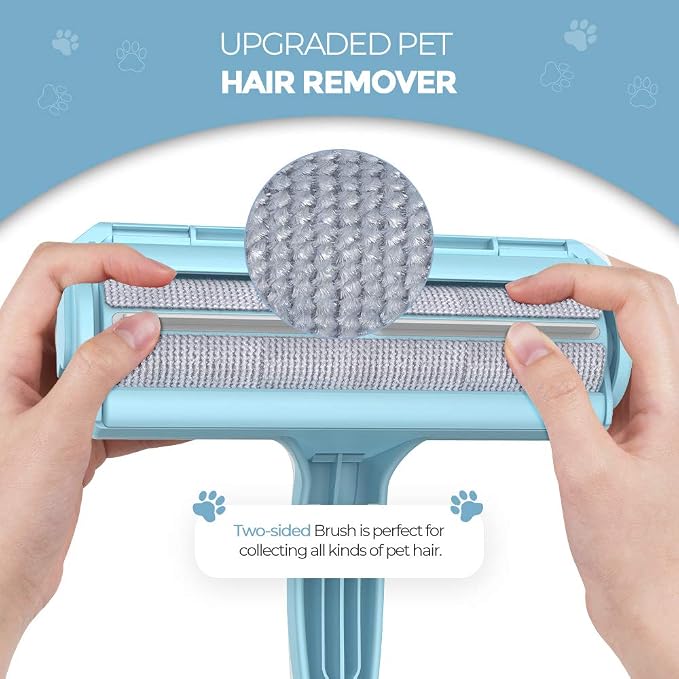 DELOMO Pet Hair Remover Roller, Reusable Lint Roller for Dog and Cat Hair | Portable Pet Hair Roller with Large Fur Bin, Fast Cleaning for Couches, Bedding, Rugs, Car Seats and Furniture, No Batteries - Image 5