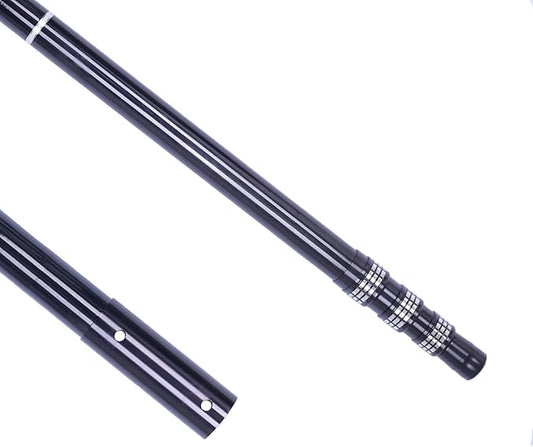 Carbon fiber pool pole, 4-section telescopic 12 foot, lightweight and easy to grip adjustable cleaning pole, used for pool cleaning, connected to fishing net, rake, brush, vacuum head cleaning (12FT)