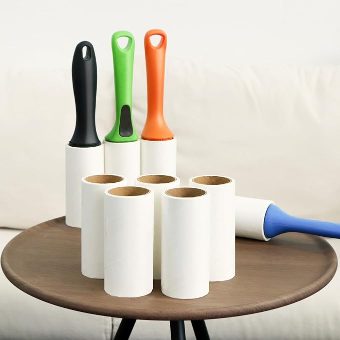 4 inch Lint Roller Refills Compatible with Evercare PetLovers Muji Swihauk Bailalibo and More Standard 4 inch Lint Rollers Extra Sticky 60 Sheets per Refill 5 Pack Total 300 Sheets - Image 7