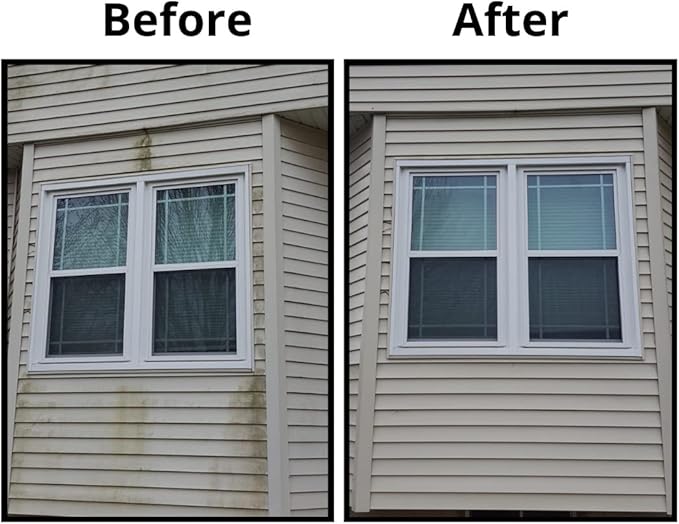 100% Eco-Friendly Vinyl Siding Brush | Nylon Bristle Exterior Cleaning Tool for Stain Removal | Exterior House Cleaner | Fits Standard Extension Pole | Durable and Reusable