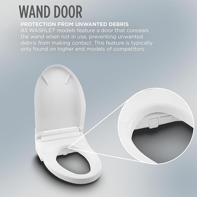 TOTO® WASHLET® S7A Electronic Bidet Toilet Seat with EWATER+® Bowl and Wand Cleaning, Auto Open and Close Contemporary Lid, Elongated, Sedona Beige - SW4736#12