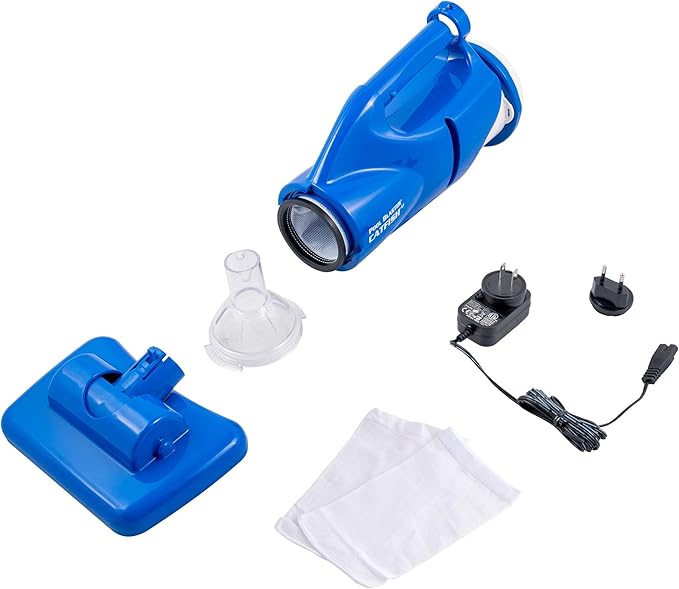 POOL BLASTER Catfish Cordless Pool Vacuum for Spot-Cleaning, Hot Tubs & Spas, up to 45 Min Runtime, Quick, Efficient, Handheld Rechargeable, Swimming Pool Cleaner, Above Ground & Inground Pool Steps