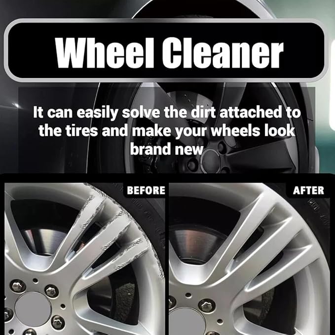 2025 Upgraded Bronze Bomber Wheel Cleaner, Tire Cleaner,- Safe on Chrome and All Wheel Finishes - Brake Dust, Dirt, Browning, Grease, and Grime Remover (US Stock) (4Pack)