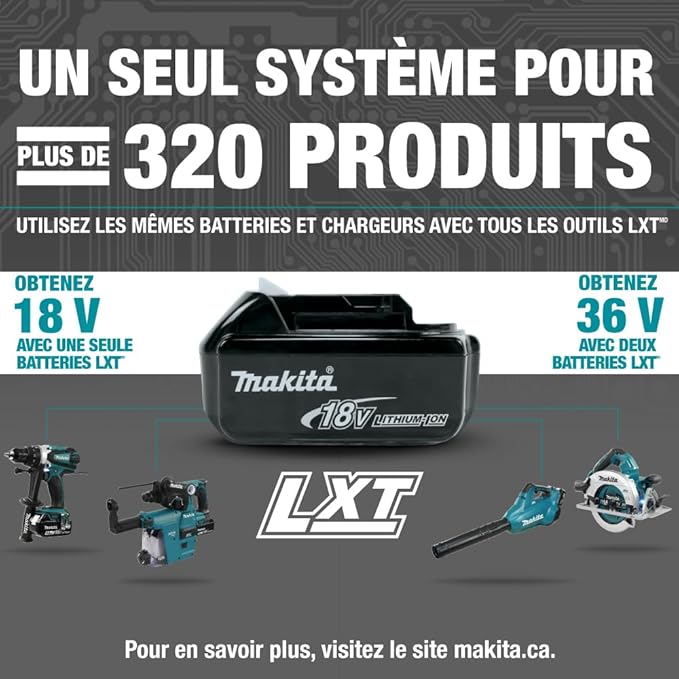Makita DUB185Z Cordless Handheld Leaf Blower Powered by 18V LXT Li-Ion Battery