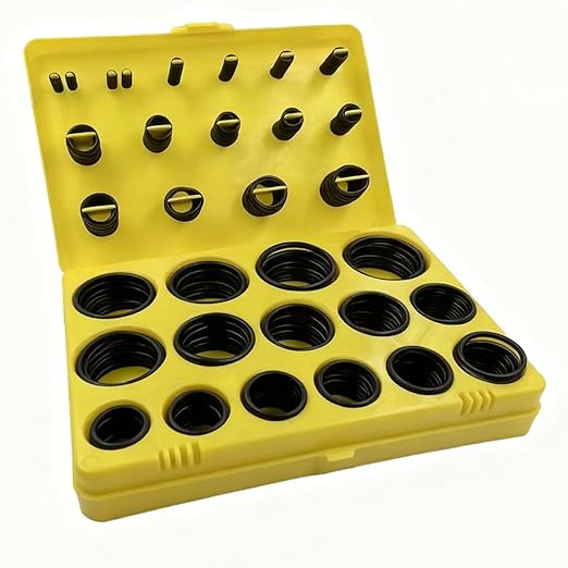 30 Size 386 Pcs Universal Metric Nitrile Rubber(NBR) O Ring Assortment Kit for Various car Auto Hydraulic Faucet Plumbing Pressure Washer Air or Gas Sealing Repair