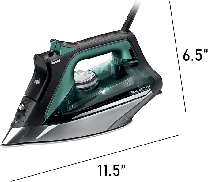 Rowenta Pro Master Stainless Steel Soleplate Steam Iron for Clothes, Anti-Drip Protection, 210 g/min, 400 Microsteam Holes, 1775 Watts Iron Steamer for Clothes, Powerful Steam DW8360