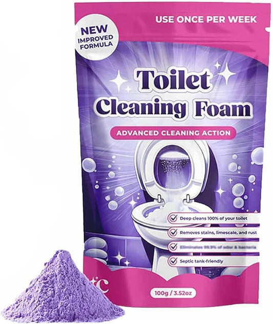 Fizzclean Toilet Cleaner, Fizzclean Toilet Cleaning Foam, Foam For Sparkling Clean, Touch Free Foaming Cleaning Powder (1)