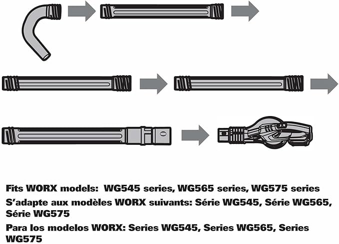 Universal Gutter Cleaning Kit for Leaf Blower - Identical to Worx WA4092 | Fits 95% of Major Brands Blowers up to 5" Diameter | No Ladder Needed, 11ft Ground Reach, 5-Min Tool-Free Setup