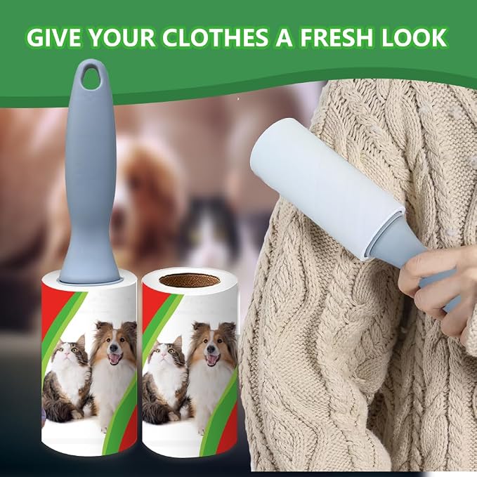 Pet Hair Lint Rollers, 3 Pack, 90 Sheets Each?€? Reusable Sticky Roller for Pet Hair, Cat & Dog Hair Remover, Lint Remover, Pet Hair Remover for Furniture, Clothing & Cars - Image 9
