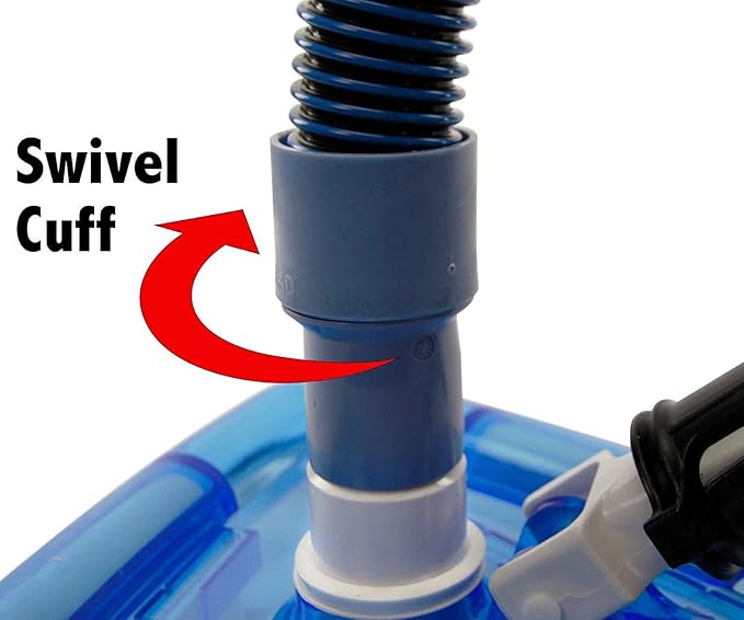 Aqua Select Premium Kink-Free Swimming Pool Vacuum Hoses with 1.5-Inch Swivel Cuff | 30-Feet Length | Hose Helper Included | Perfect for Above Ground and Inground Pools