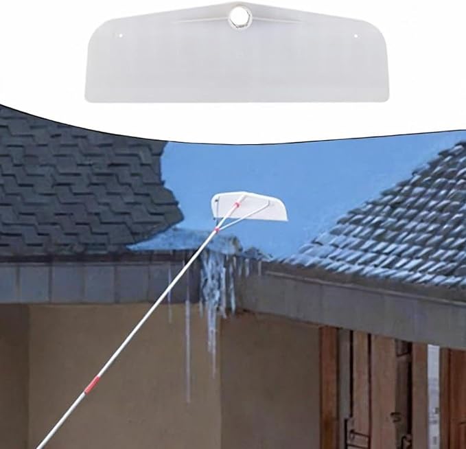 Roof Snow Shovels Portable Telescopic Snow Sweeper Snow Cleaning Tool Snow Removal Tool Snow Rakes for Farm Greenhouse Garden, Type A