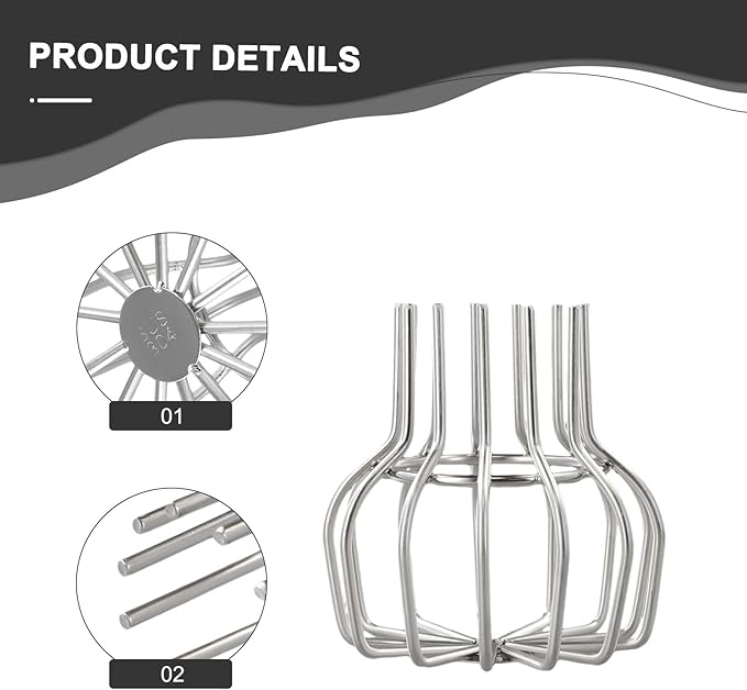 Gutter Cleaning Tools 304 Stainless Steel Roof Drain Gutter Cover Downspout Strainer Screen For Gutter Protection From Leaves And Debris 50Mm/75mm/110mm/160mm/200mm(75mm)