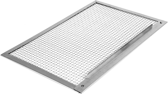 5 Inch Gutter Guard - Heavy Duty 100% Stainless Steel High-Flow Leaf Screen for Debris, Clog & Overflow Protection - Fits K-Style & Half-Round, Screws Included (1 Panels, 5in x 8.5in)