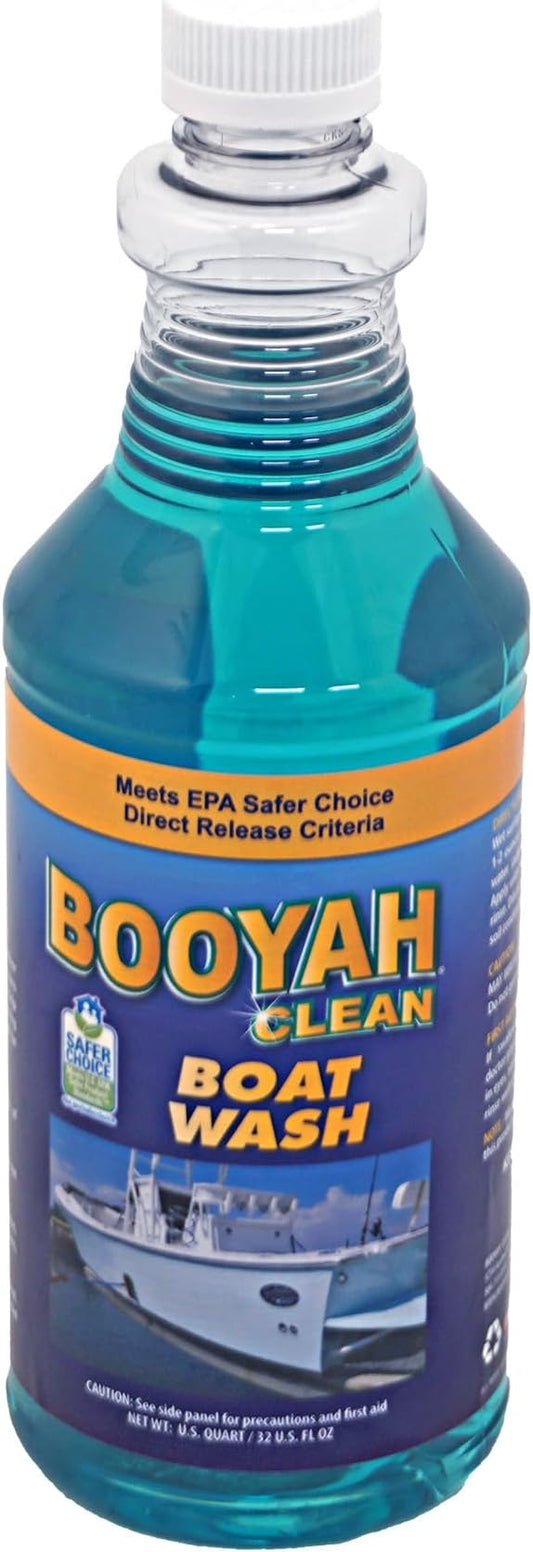 Booyah Clean Boat Wash – Only 4oz Per Gallon Super Concentrated Formula for Cleaning All Types of Watercraft – Meets EPA Safer Choice Direct Release Criteria