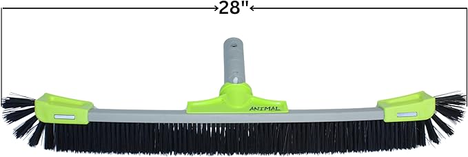 OREQ Corporation 22"/28" Animal Pro Pool Brush | Heavy-Duty All Surface & Vinyl Brush | Professional Pool Wall & Floor Cleaning Tool (28")