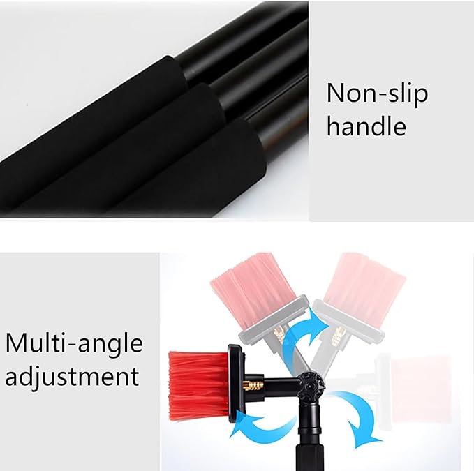 Water Fed Telescopic Brush, Water Spray Knife/Squeegee, Window Cleaner Kit, Extendable Solar Panel Washing Equipment Cleaning Conservatory Roof Extendable Cleaner Conservatory 5.4Rod Length