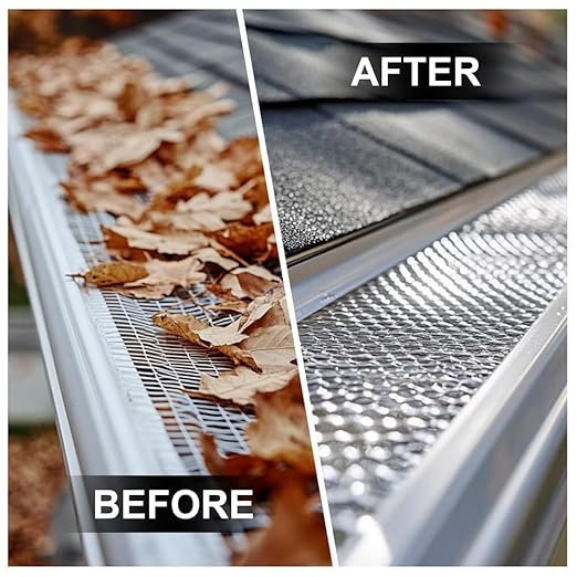 Aboiled Adjustable Gutter Cleaning Tool - Long Reach Gutter Cleaner & Brush Safe Efficient Gutter Maintenance