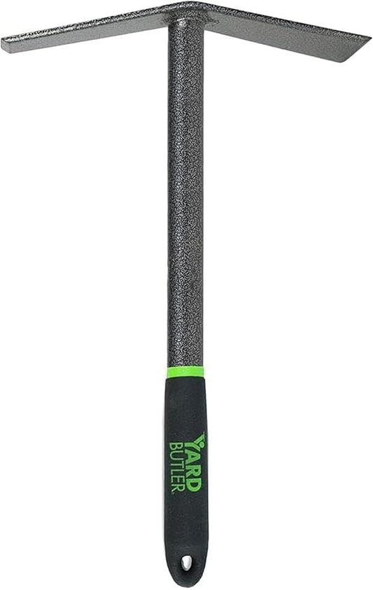 Yard Butler Terra Garden Hand Tools - Weeding Hand Tiller Tool for Efficient Gardening - Weed Remover Tool for Lawn & Garden Care - Durable Gardening Accessory, Mattock