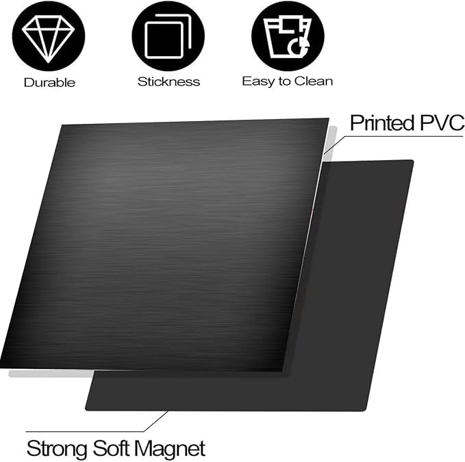 Black Brushed Stainless Steel Pattern Dishwasher Magnet Full Door Cover, Stainless Steel Magnetic Dishwasher Panel Decal, Black Metal Immediate Magnet Fridge Door Cover Sheet, 23" W x 17" H