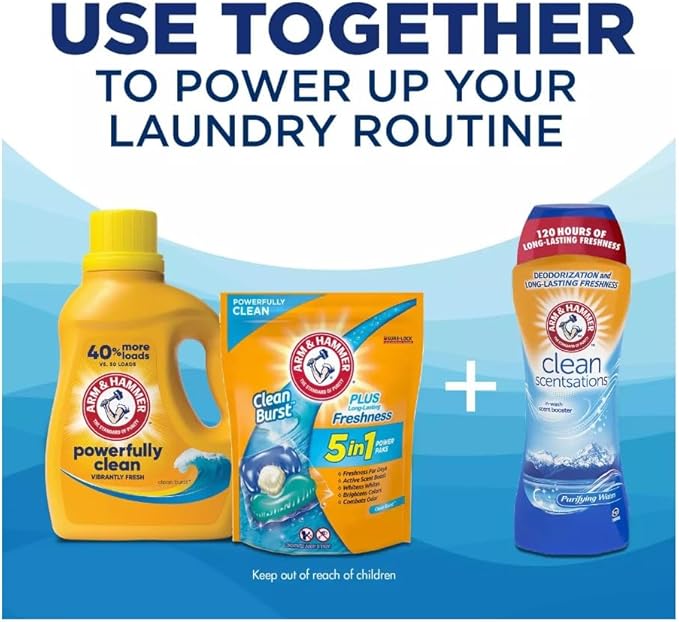 Arm & Hammer, Liquid Detergent Clean Burst, 50 Fl Oz