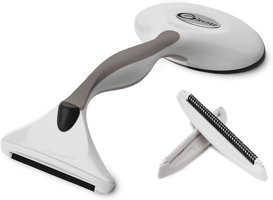 GLEENER Battery-Free Fabric Shaver & Lint Brush | Ultimate Fuzz Remover Sweater Comb | Lint Remover and Depiller for Clothing & Furniture (Taupe) by Gleener