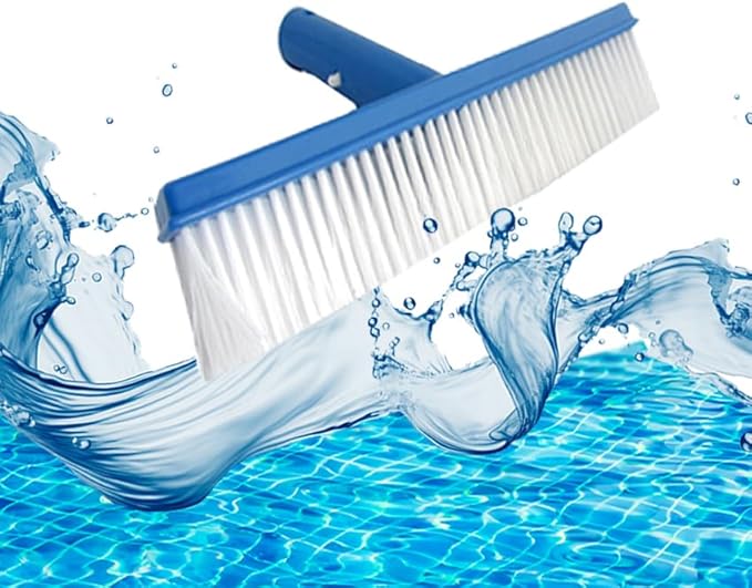 FibroPool Above Ground Swimming Pool Maintenance Kit - Telescoping Pole, Leaf Rake, Vacuum, Brush, Floating Chlorinator, Leaf Net and Test Strips