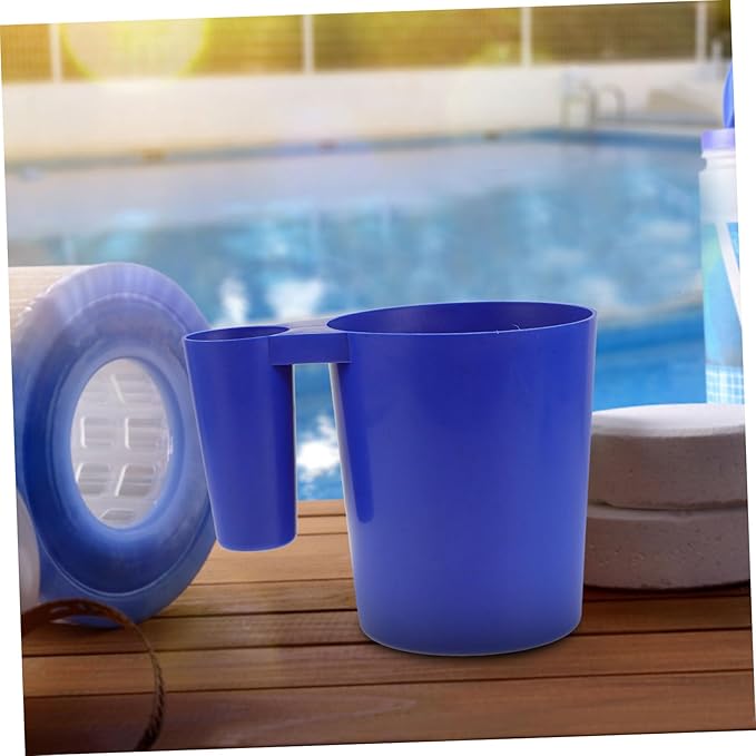 POPETPOP 4pcs Pool Cleaning Tool Plastic Pool Scoop Handle for Easy Chemical Removal and Debris Removal for Efficient Cleaning