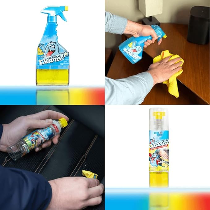Home and Kitchen Cleaning Supplies - Multi Purpose Cleaner Kit for Floors,Counters, Bathroom and Glass-Cleaning Household Essentials