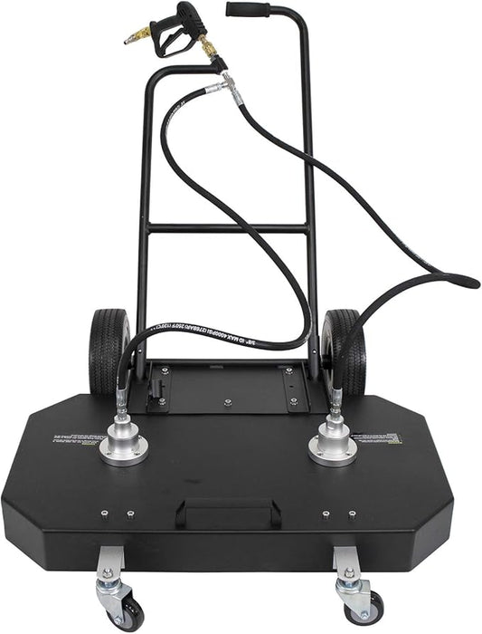 Erie Tools 36" Aluminum Flat Surface Cleaner for Hot Cold Water Pressure Washer 4000 PSI 21 GPM with Wheels