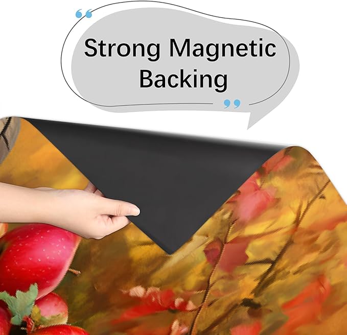 Autumn Bird Apple Maple Dishwasher Magnet Cover for The Front Magnetic Dishwasher Door Covers Dish Washer Sticker Wrap Home Decorative Appliances Panel Decal Kitchen Decor 23" x 26" (Magnetic)