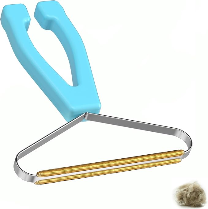Carpet Rake, Lint Remover, Pet Hair Remover for Dog Cat Fur & Carpets | Portable Lint Brush Shaver, Pet Hair Removal Tool, Works on Car Mat Couch Pet Bed Furniture Rug, Removes Fur Effectively by BSIWWO