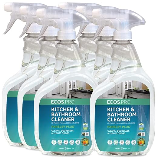 ECOS PRO PL9746/6 All-Purpose Kitchen-Bathroom Cleaner, Parsley Plus (Pack of 6)