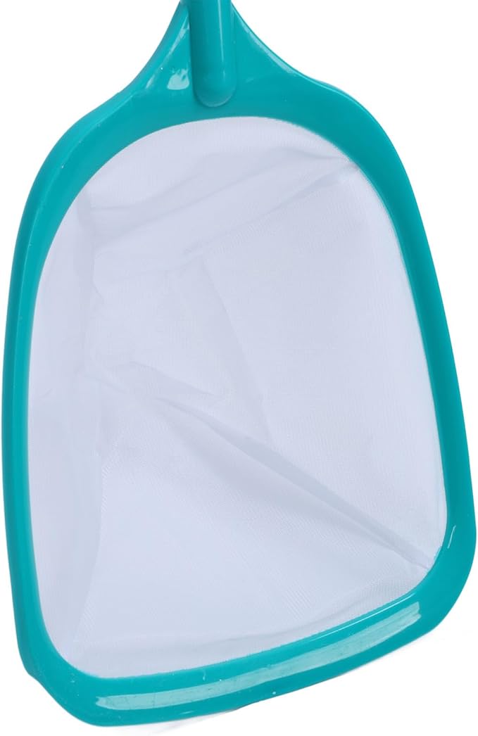 Pool Skimmer Net with Telescopic Pole, Fine Mesh for Debris, Adjustable 3 Section Handle, Sturdy Pond and Pool Cleaning Tool