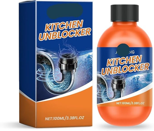 Powerful Pipe Drain Cleaner for Kitchen & Toilet - Grease Remover for Sinks, Drains & Sewers - Long - Lasting Clog Prevention & Quick Unclogging Solution(1PCS)