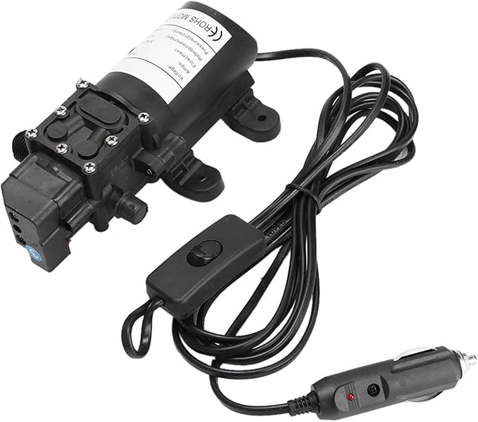 Portable 12V 80W 130PSI Electric Car Washer Sprayer, High Pressure for Vehicle Cleaning, Washing, and Outdoor Use Tool Kit