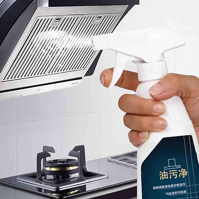 TANOOS Kitchen Stain Remover, Kitchen Stain Remover for Stubborn Grease and Grime, Oil Stain Cleaner, Kitchen Grease Cleaner, For Kitchen, Bathroom Etc