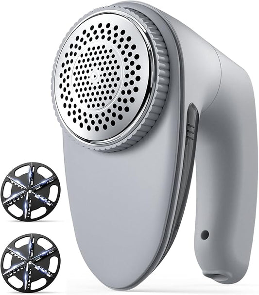 Bymore Fabric Shaver, Lint Shaver, Sweater Shaver for Clothes, Gray | Large 65mm head and six-leaf blades cover more area in fewer passes for fast, even care on sweaters, couches and furniture by Bymore