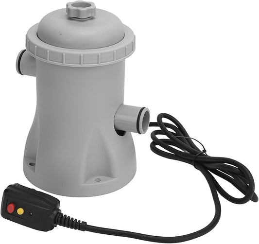 Clear Cartridge Filter Pump, 330 Gallon Ground Swimming Pool Filter, Electric Pool System, Water Filters Pump for Garden, Patio, Pools Cleaning