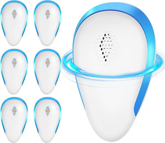 2026 Upgraded Ultrasonic Pest Repeller Indoor Insect Repeller Pestlab, Repellent Roach, Mouse, Bugs, Mosquito, Mice, Spider, Ant, Rodent Repellent Ultrasonic Plug in, Pet-Friendly, 6 Pack