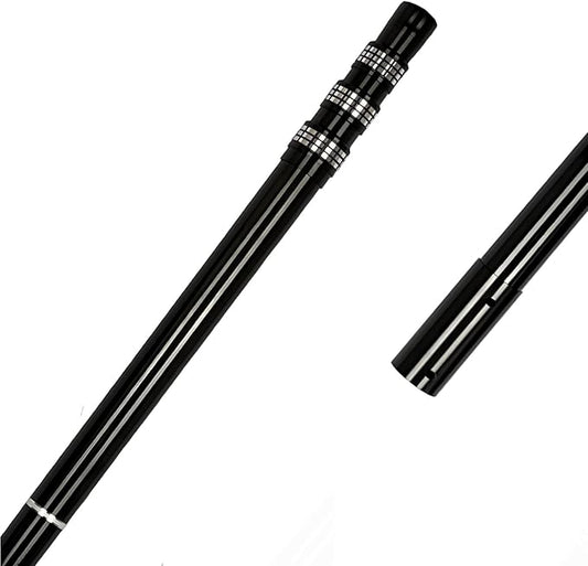 Carbon Fiber Pool Rod - Professional 4-12 Foot Telescopic 4-Piece Pool Cleaning Rod Set, Adjustable Telescopic Rod for Cleaning Nets, Brushes, Vacuum Heads