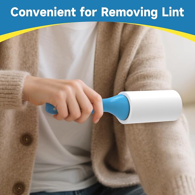 Swihauk 600 Sheets Extra Sticky Lint Rollers for Pet Hair | Easy Spiral Tear Lint Roller for Clothes with Ergonomic Handle, Multipurpose Lint Remover for Furniture, Carpet, Car Seat - Image 6