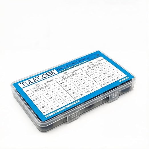 15 Size 200 Pcs Mini Universal Metric Nitrile Rubber(NBR) O Ring Assortment Kit for Various car Auto Hydraulic Faucet Plumbing Pressure Washer Air or Gas Sealing Repair Home Repair