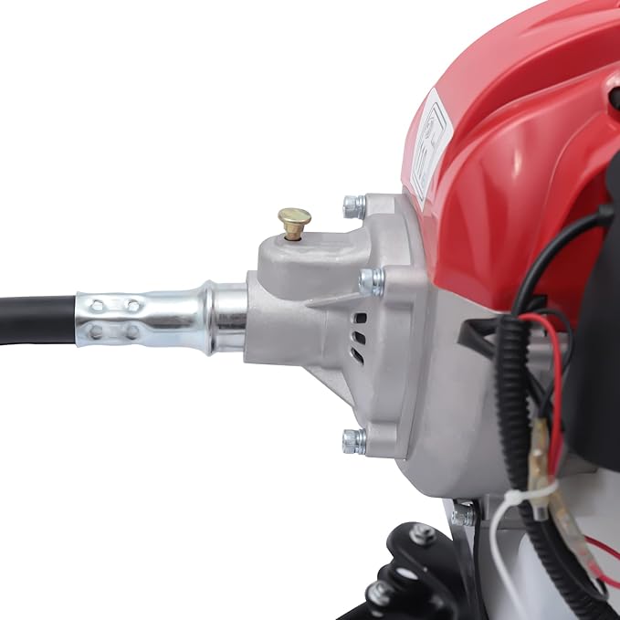 Gas Handheld Sweeper, 52cc 2 Stroke Gas Power Broom Walk Behind Sweeper Cleaning Driveway Tools,Sweeper with Shoulder Strap, High Performance Cleaning Sweeping Machine 2.3HP 1.7kw