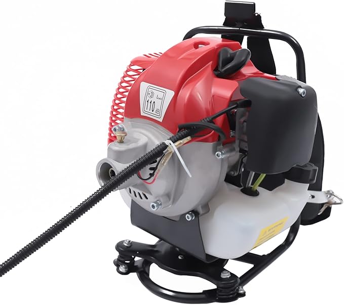 52CC Gas Power Broom, 2 Stroke Gas Handheld Sweeper, 1700W / 2.3HP Cordless Snow Shovel Cleaning Tools Sweeper for Driveway Turf Lawns Artificial Grass