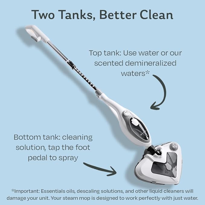 Steam & Go 10-in-1 Multi-Surface Steam Mop - Deep Clean with Heat