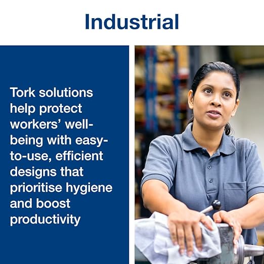 Tork Light Duty Cleaning Cloth Pop-Up Box White W24, Use Wet or Dry, 10 x 120 Cloths, 500176