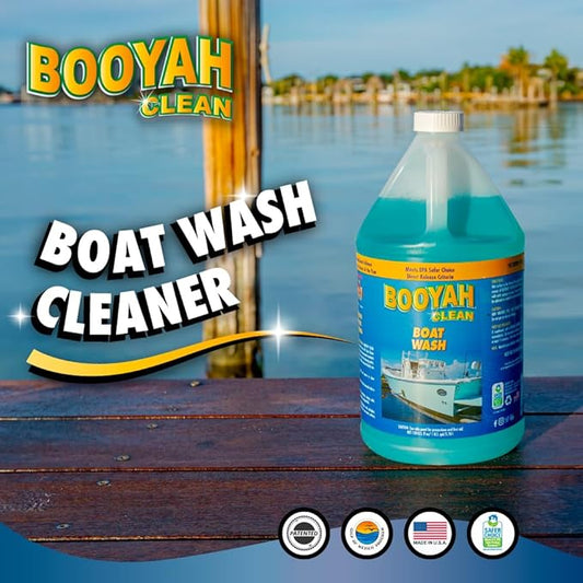 Booyah Clean Boat Wash – Only 4oz Per Gallon Super Concentrated Formula for Cleaning All Types of Watercraft – Meets EPA Safer Choice Direct Release Criteria