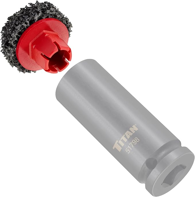 Titan 51799 5-Piece Wheel Hub Cleaning Pads Set, For use with Titan 51798 1/2-Inch Drive Impact Socket