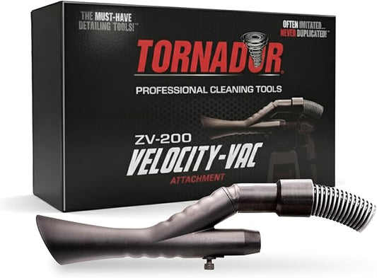 Tornador Velocity Vac ZV-200 | Vacuum Attachment for Car Detailing | Fits Black & MAX | Professional Interior Cleaning System