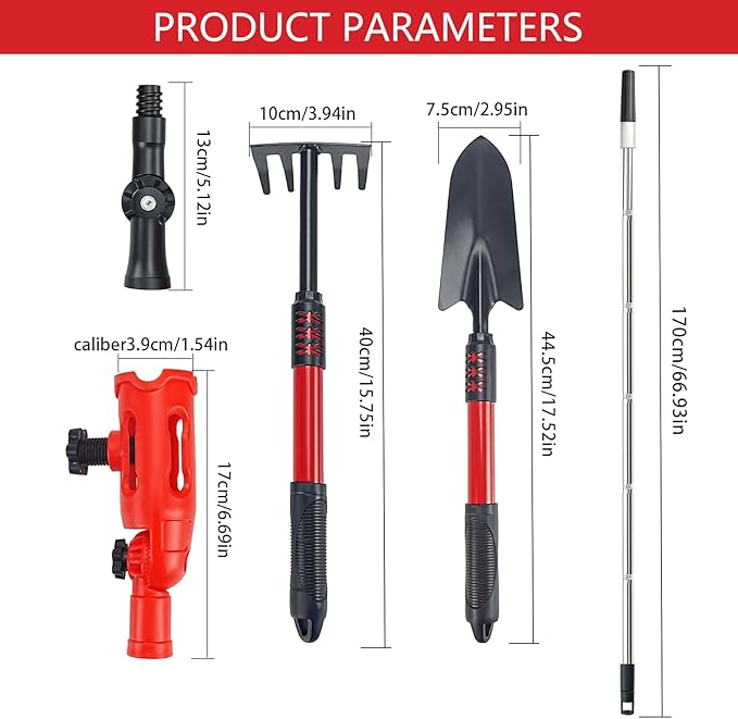 1.7M Gutter Cleaning Tools From The Ground,Gutter Guards With Rotatable Angles,Gutter Brushes,Pressure Washer Extension Wand,pressure Washer Nozzle For Outdoor Maintenance Roof